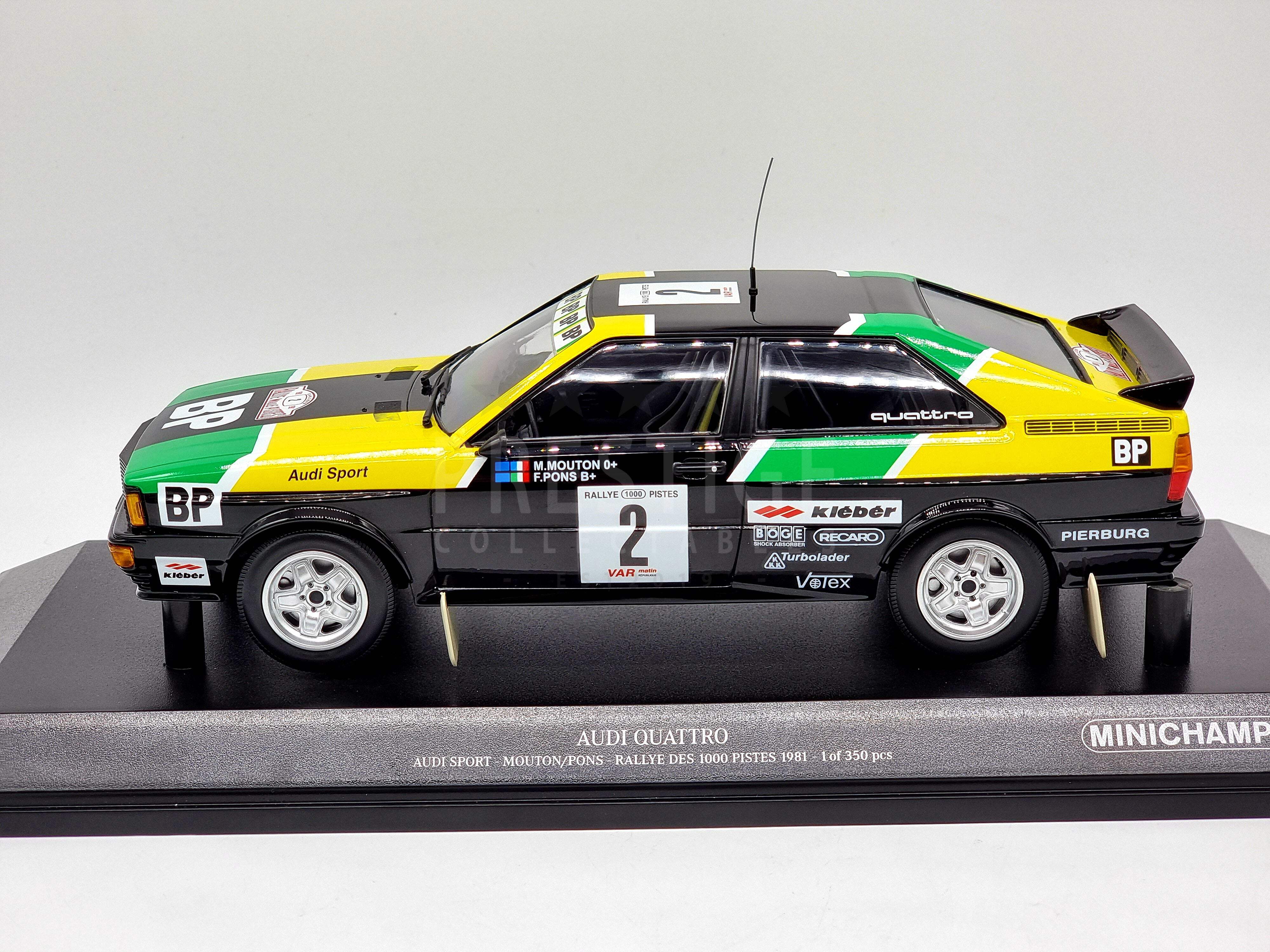 Minichamps 1981 Audi Quattro Rally des 1000 Pistes 1:18 Scale - New - Picture 3 of 8