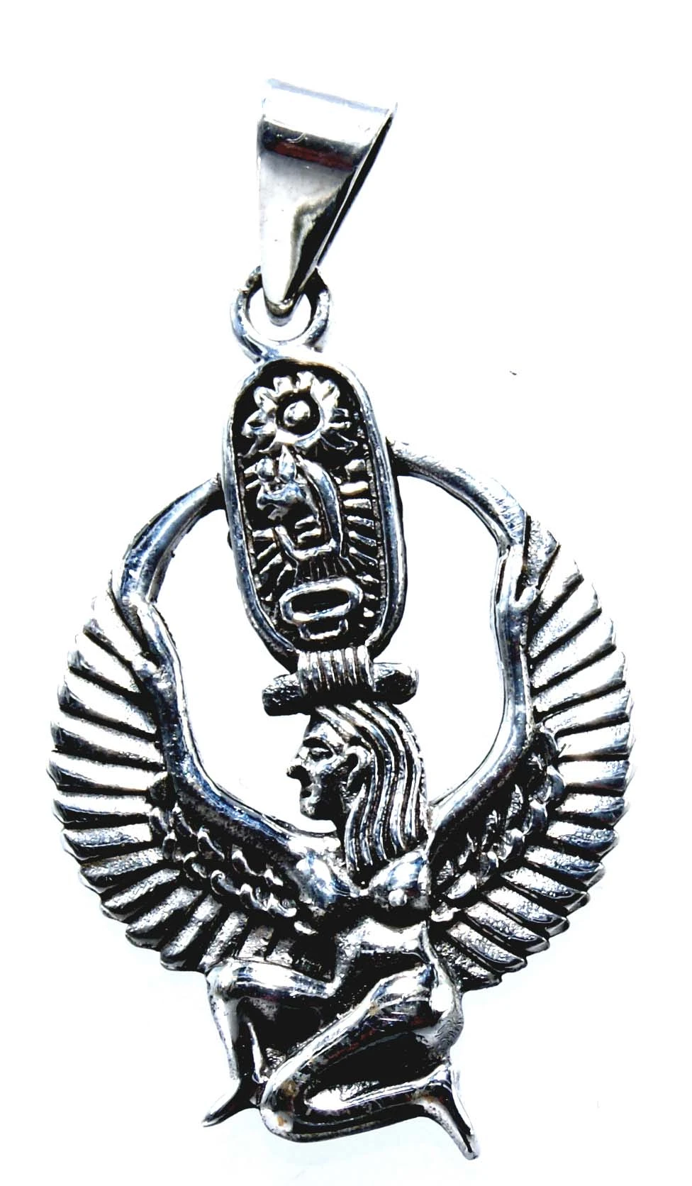 Anhänger Isis aus 925 Sterling Silber Ägypten Osiris Horus Mythologie Magie 364
