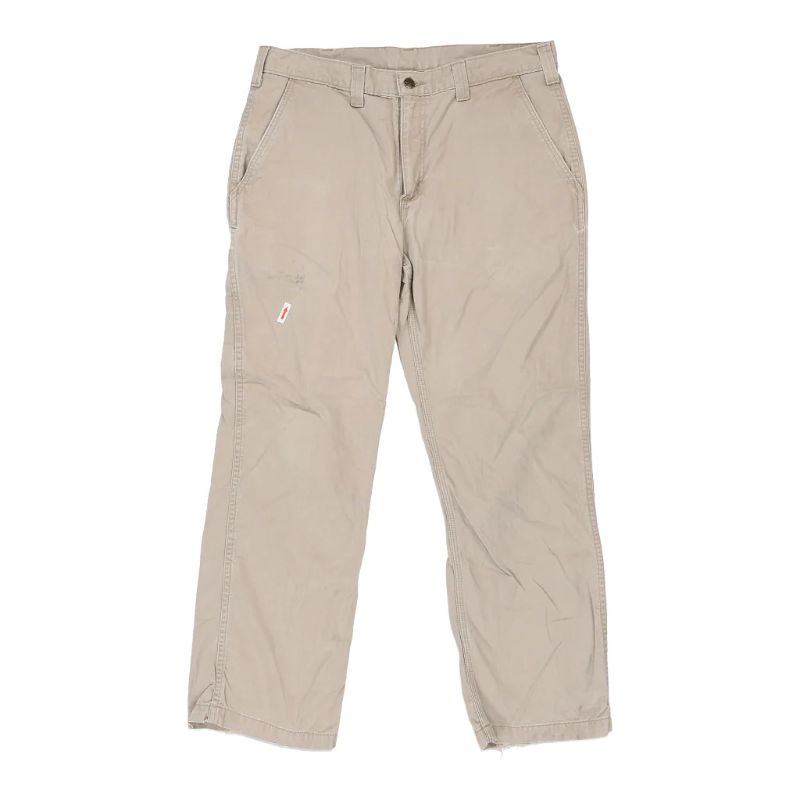 Carhartt Trousers - 36W 29L Beige Cotton