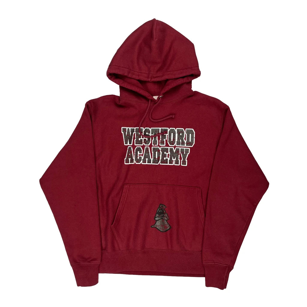 Westford Academy Reverse Weave Champion College Hoodie - Medium Red Cotton  Blend