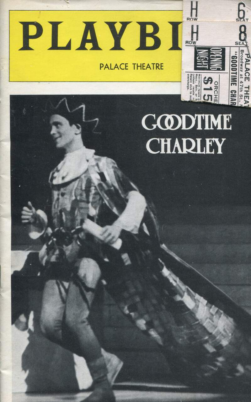 Susan Browning Onna White Autographed Goodtime Charley Playbill Program Ebay