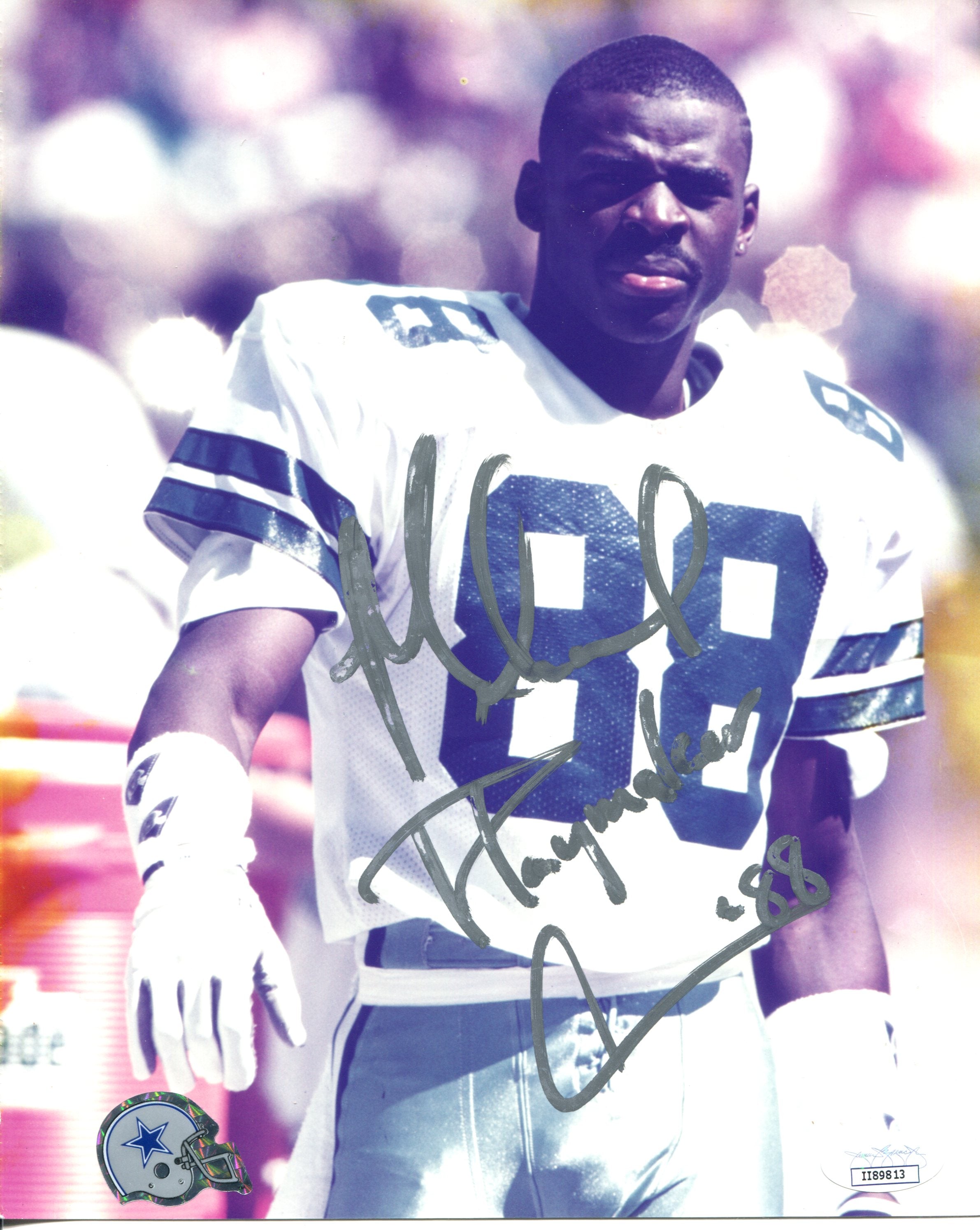 michael irvin signed football