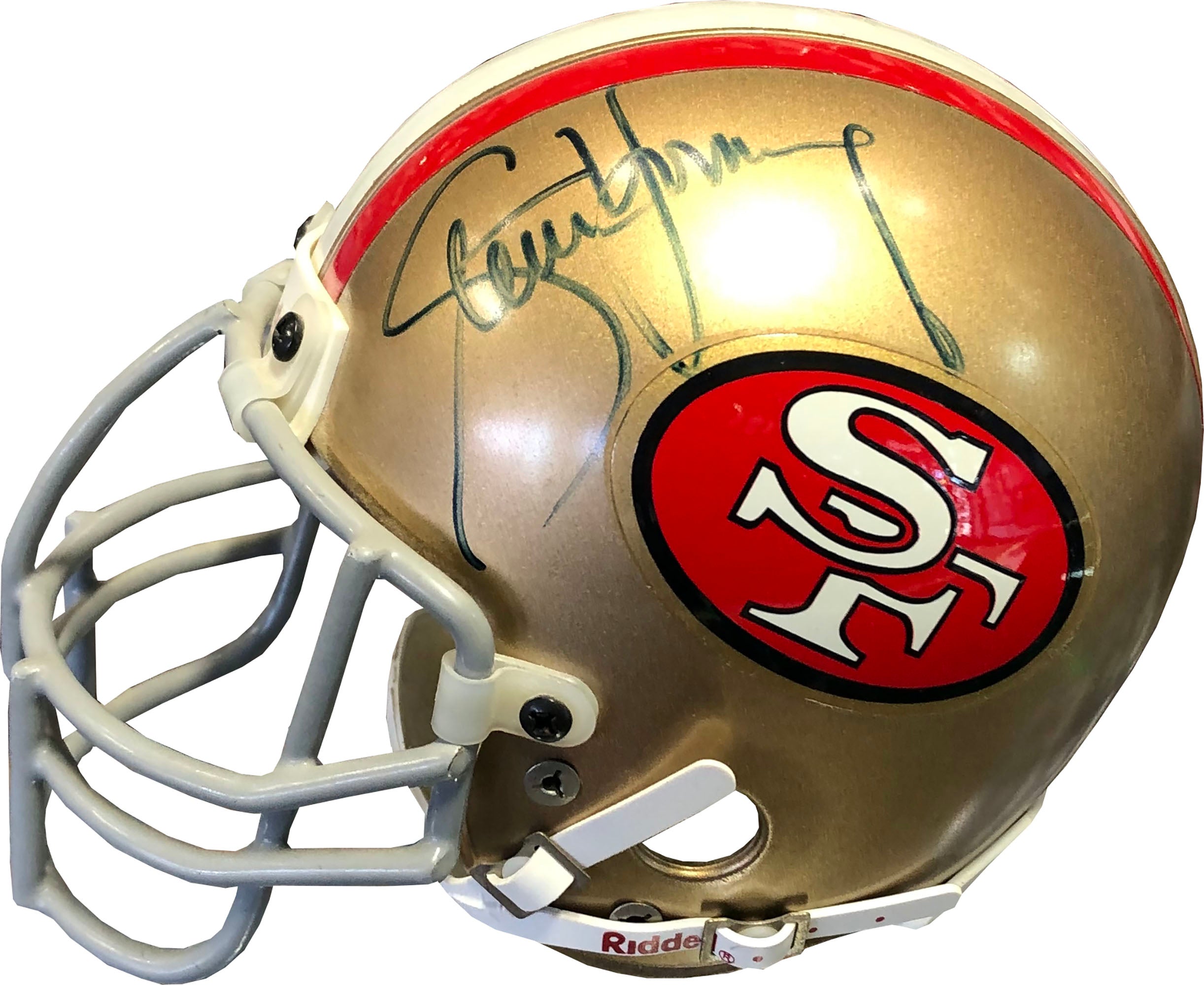 steve young autographed helmet