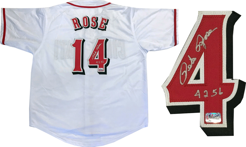 Pete Rose 4256 Autographed Cincinnati Reds Jersey Fiterman Ebay