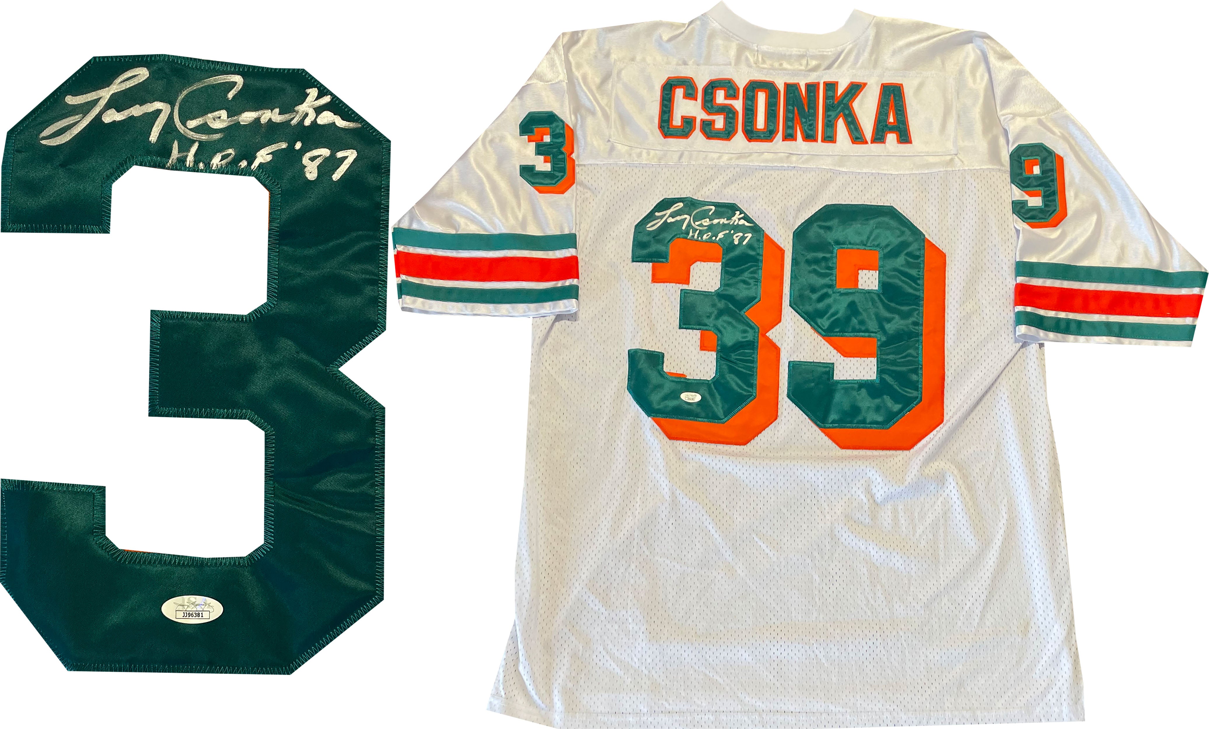 larry csonka signed jersey