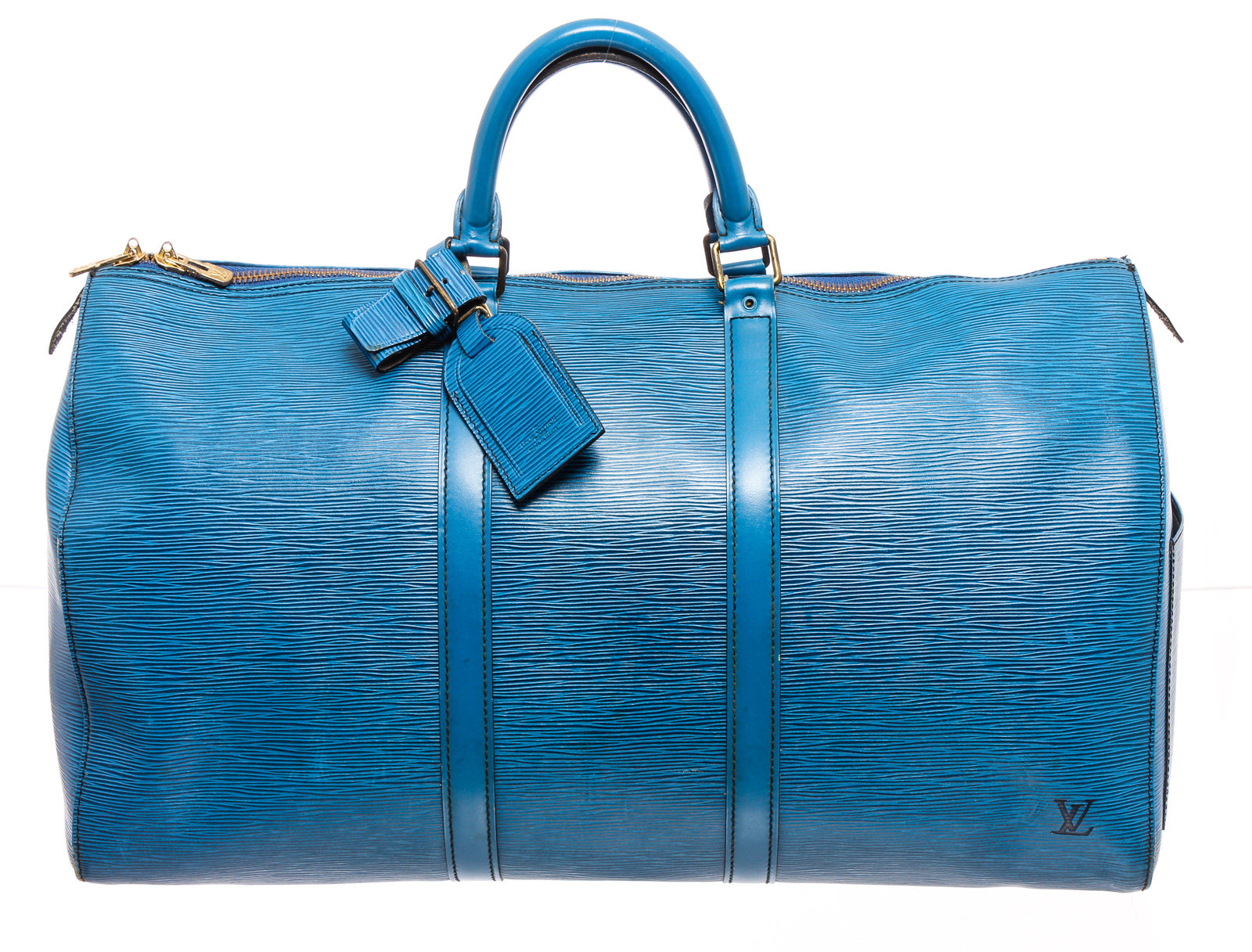 lv duffle bag blue