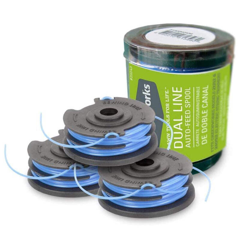 3er-Pack, 1,65mm Spule für Greenworks 40V Rasentrimmer G40LT30 G40LT