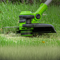 40V Akku Rasentrimmer & Kantenschneider 2-In-1 mit Stützrad Greenworks G40LT33
