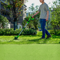 40V Akku Rasentrimmer & Kantenschneider 2-In-1 mit Stützrad Greenworks G40LT33