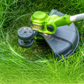 40V Akku Rasentrimmer & Kantenschneider 2-In-1 mit Stützrad Greenworks G40LT33