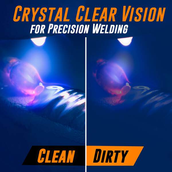 100 Pack Clear Welding Lenses 2x4.25 - Replacement Protective Covers For Welding Helmets, Z87.1 Certified