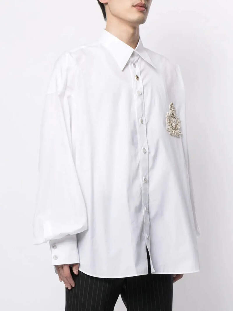 定価9万　Dolce & Gabbana コットン シャツ DGパッチ 26519090_56424022_600.jpg