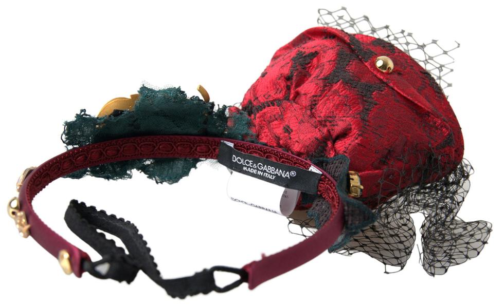 Bandeau (diadème) Dolce & Gabbana Rouge Pastèque Avec Cristaux Et Cerises - Pièce Déclaration Rare, Neuf Avec étiquettes