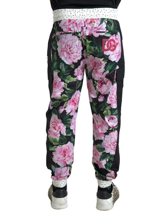 【関税込み】dolce & gabbana BOUQUET' PAJAMA PANTS Silk satin pajama pants in Black for Women | Dolce&Gabbana® US