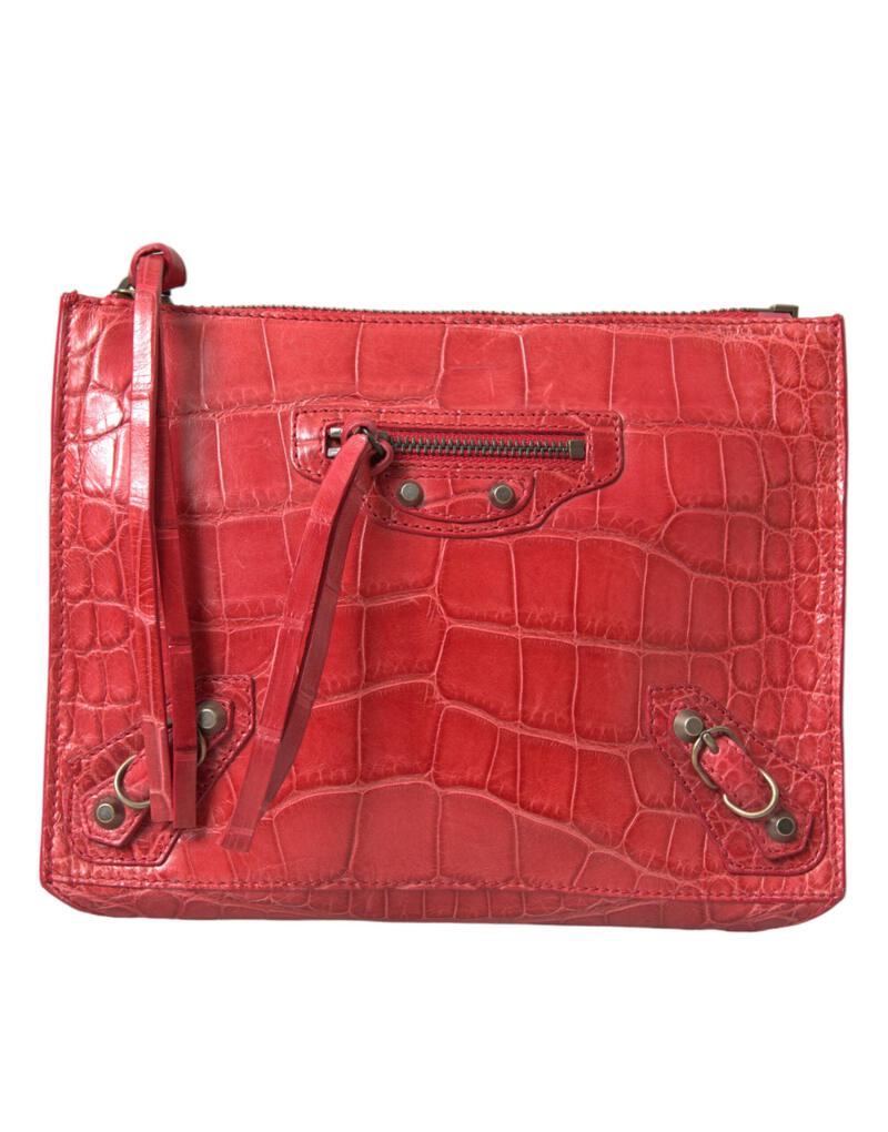 【VIP価格】BALENCIAGA Exotic Red Alligator Leather Clutch 27790.png?width=800&etag=