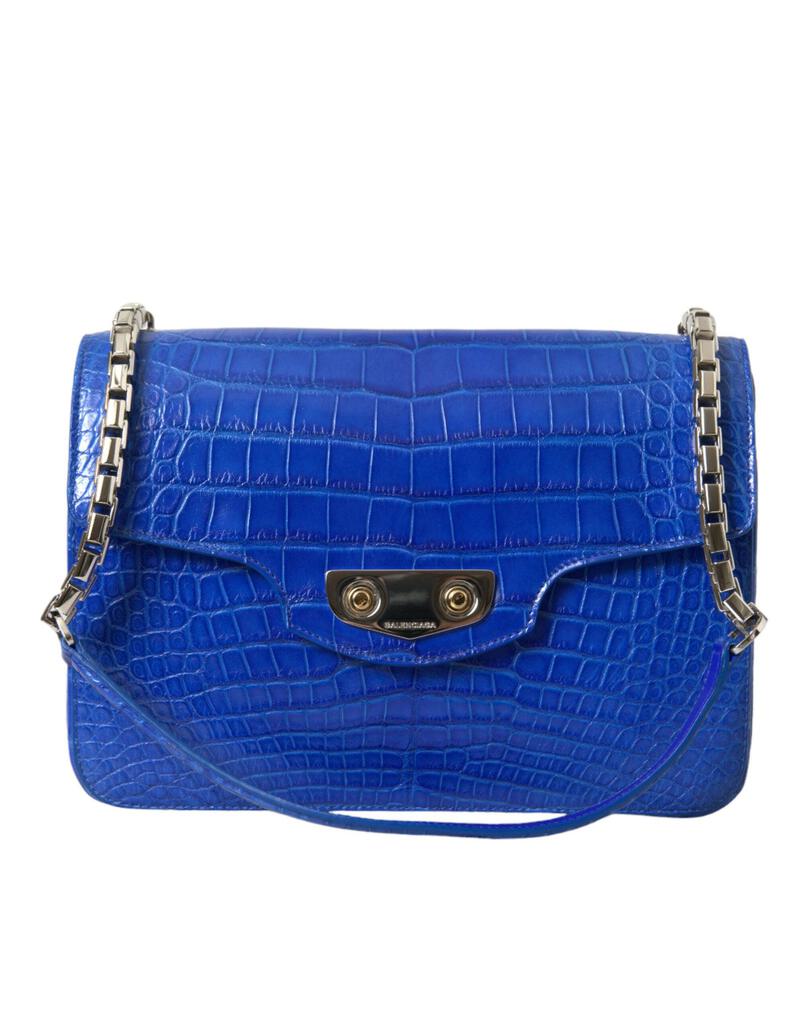 Balenciaga Alligator Leather Neo Classic Shoulder Bag In