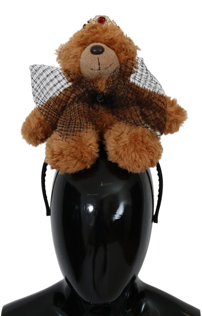 Dolce & Gabbana Teddy Bear Gold Crystal Crown Tiara Diadem  display picture 1