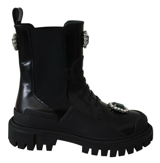 靴 DOLCE&GABBANA leather combat boots Dolce & Gabbana Platform Leather Combat Boots | Black | FARFETCH