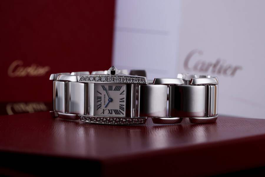Authentic Cartier limited edition Tankissme white gold diamond. Cartier Tankissime | REF. 2825 | 18k White Gold | 20mm | eBay main image 3