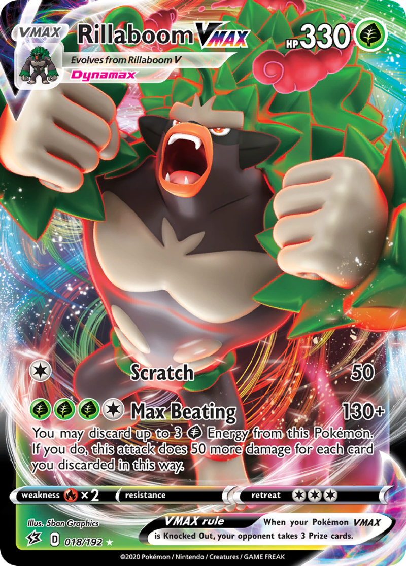 Rillaboom Vmax Swsh02 Rebel Clash Ultra Rare 18 192 Pokemon Tcg Ebay Rillaboom Vmax Swsh02 Rebel Clash Ultra Rare 18 192 Pokemon Tcg Ebay