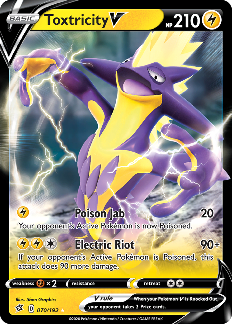 Toxtricity V Swsh02 Rebel Clash Ultra Rare 70 192 Pokemon Tcg Ebay Toxtricity V Swsh02 Rebel Clash Ultra Rare 70 192 Pokemon Tcg Ebay