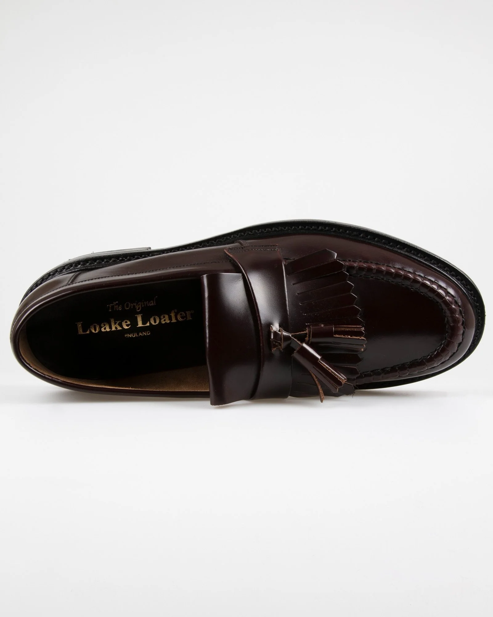 loake oxblood loafers