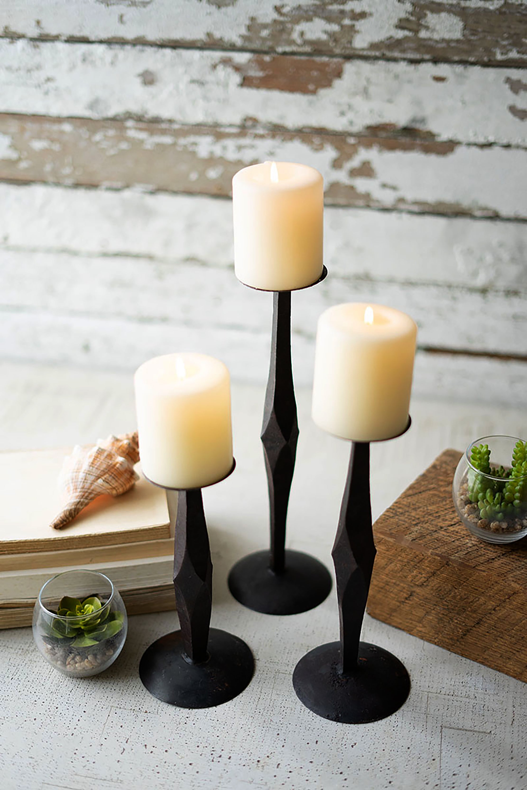 noon様３点セット Amazon.com: TRIROCKS Set of 3 Vintage Candle Lanterns 10/14