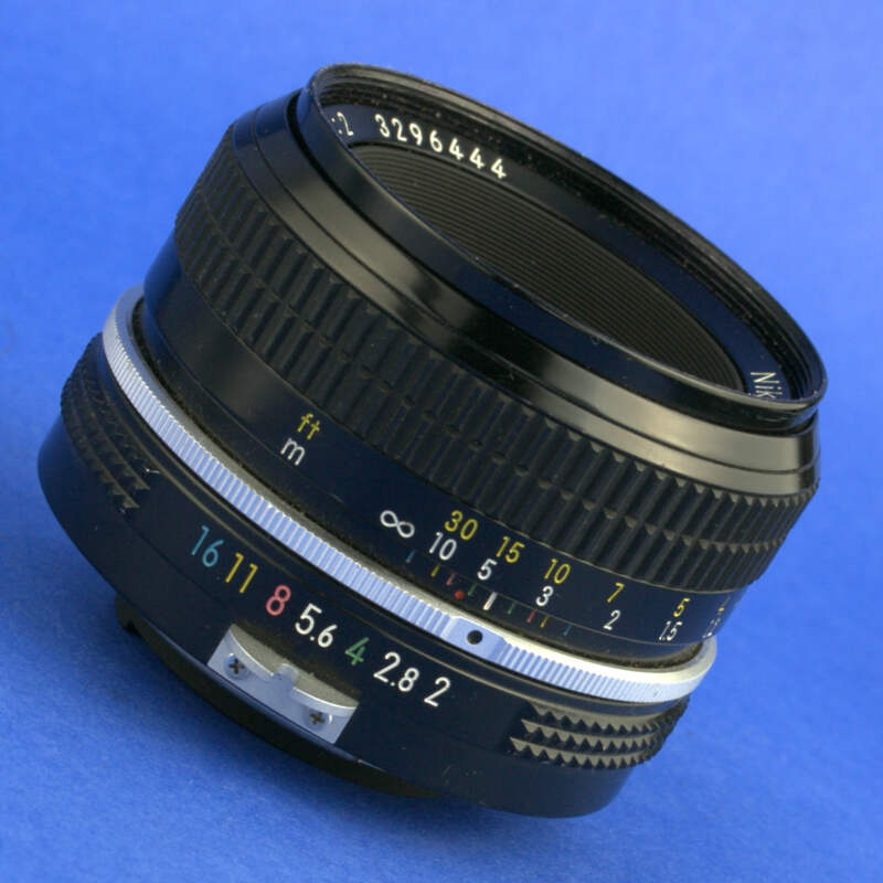 Nikon ニコン　50mm f2 Late Nikon Nikkor 50mm F2 Non-Ai Lens Rubber Focus | eBay
