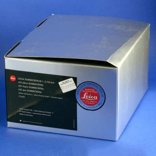 Leica Summicron-M 50mm F2 Jahre 50 Years 11615 | eBay