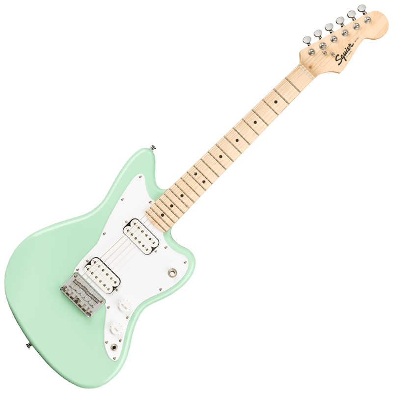 Squier Mini Jazzmaster HH, Surf Green – Elderly Instruments