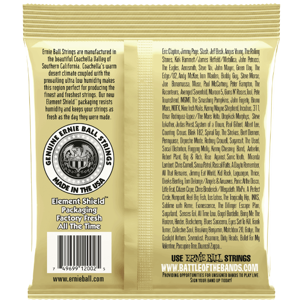 Ernie Ball Earthwood 80/20 Bronze Gitarrensaiten - Medium 13-56 - Für Akustikgitarren - Kristallklarer Sound Akustikgitarrensaiten Medium 13-56