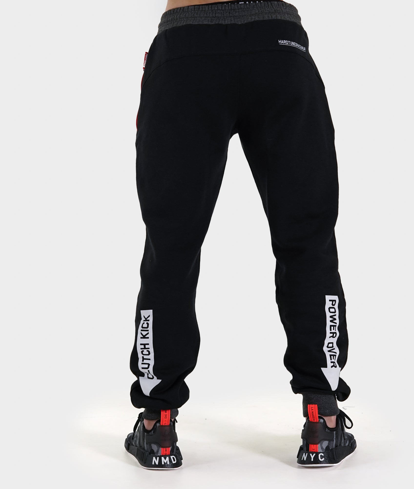 Black JDM Drift Power Over Clutch Kick Zipper Pockets