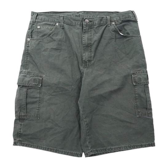 Dickies Duck CARGO Shorts Half PANTS 40 KHAKI Cotton Relaxed