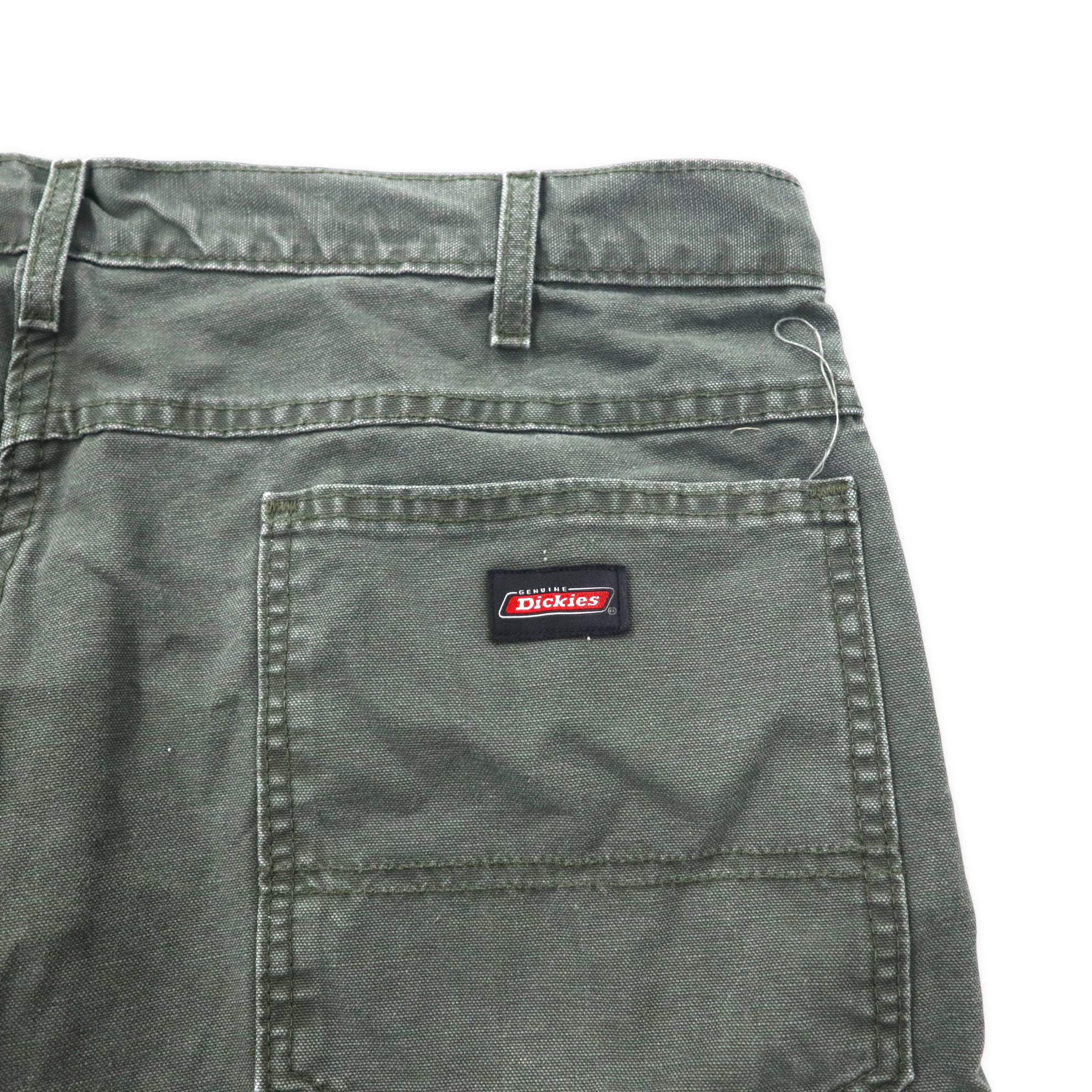 Dickies Duck CARGO Shorts Half PANTS 40 KHAKI Cotton Relaxed