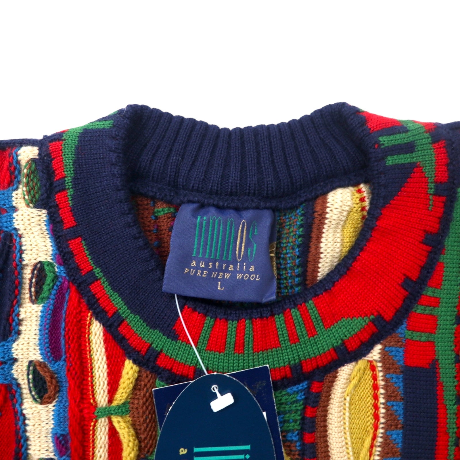 小物 90s INVERALLAN vintage knit country scenic cardigan | 90s vintage Halloween Americana