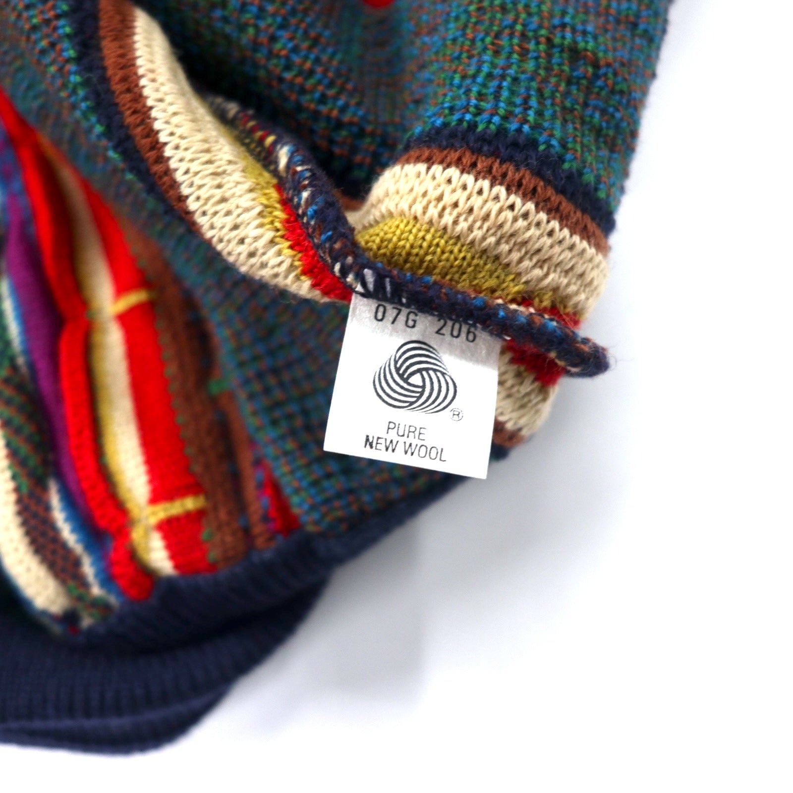 トップス 90s archive darkness knit Vintage 90s Nike Knitwear Sweater/size L/multicolor/crewneck