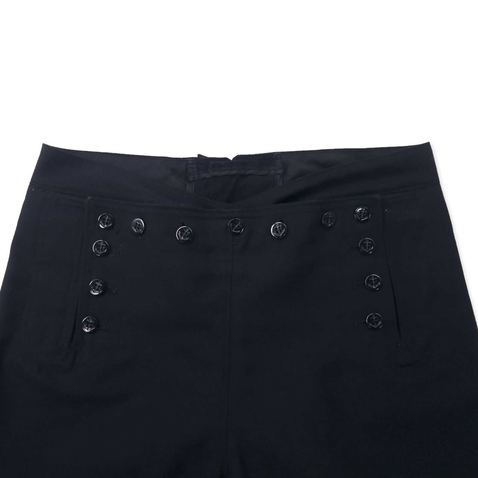 US Navy 80's 13 button Wide Sailor PANTS 34R Navy Melton
