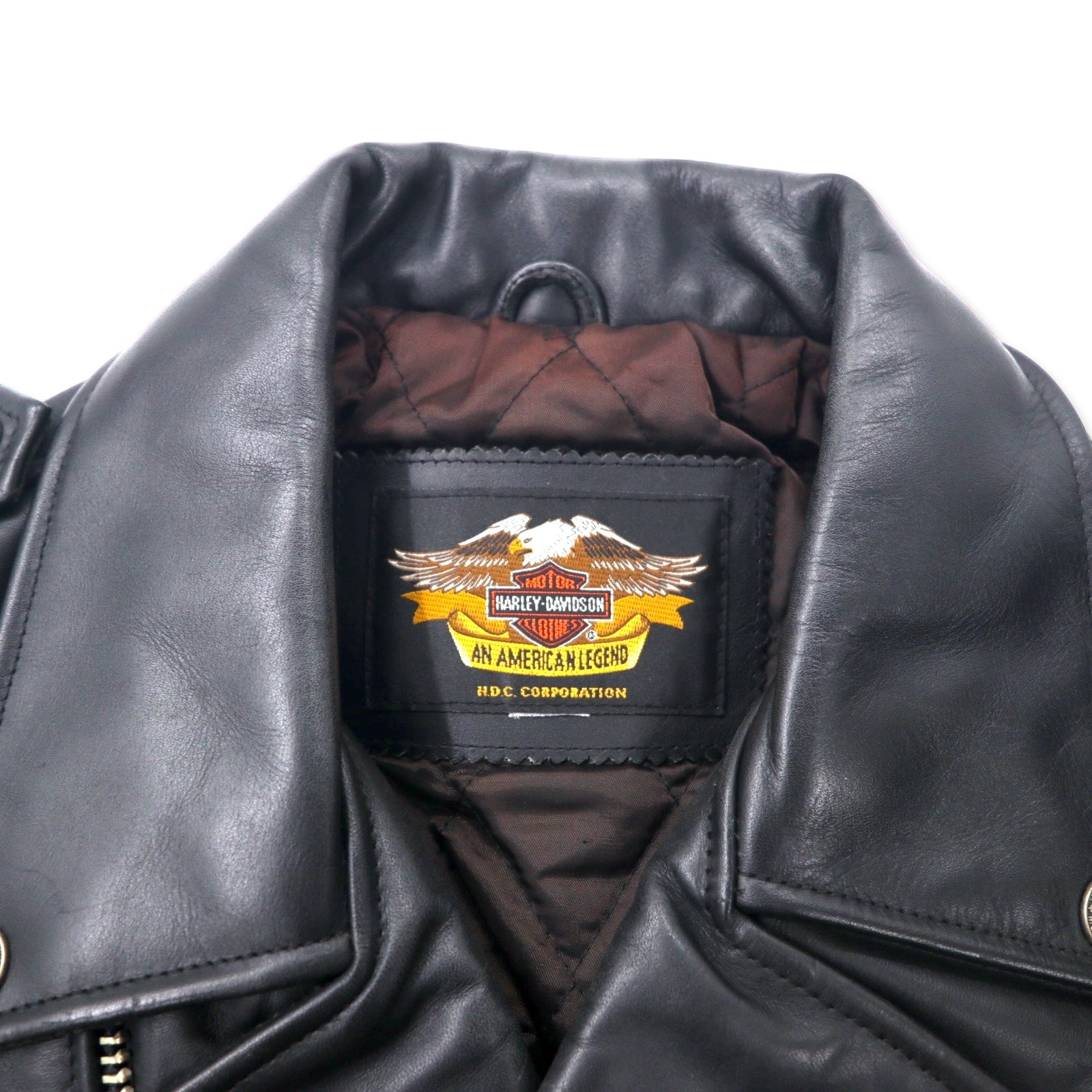 HARLEY DAVIDSON Double Riders Jacket Leather Jacket S Black
