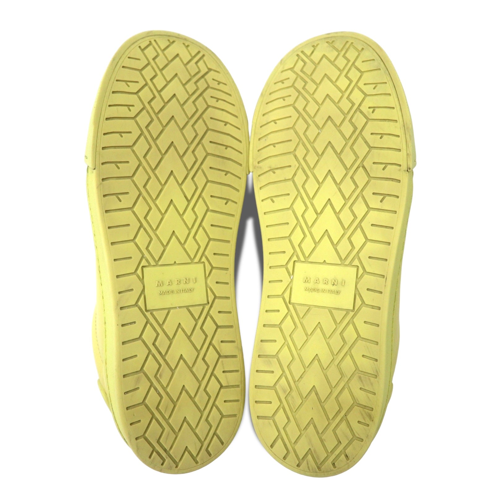 ■MARNI■ DADA BUMPER SNEAKERS WHITE YELLOW SNZU013401P5249Z Marni White & Yellow Dada Bumper Sneakers Marni