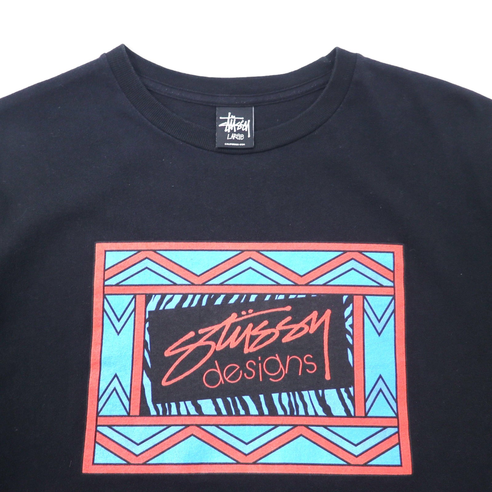 stussy N4 Chanel Logo Print T-Shirt L Black Cotton | eBay