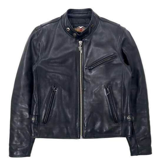 Harley-Davidsonシングルライダース HARLEY DAVIDSON Single Riders Leather Jacket M Black Cowhide
