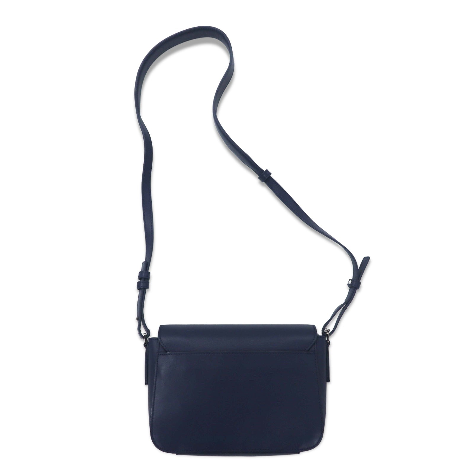 agnes b. Leather shoulder bag navy cowhide LS15-02 | eBay