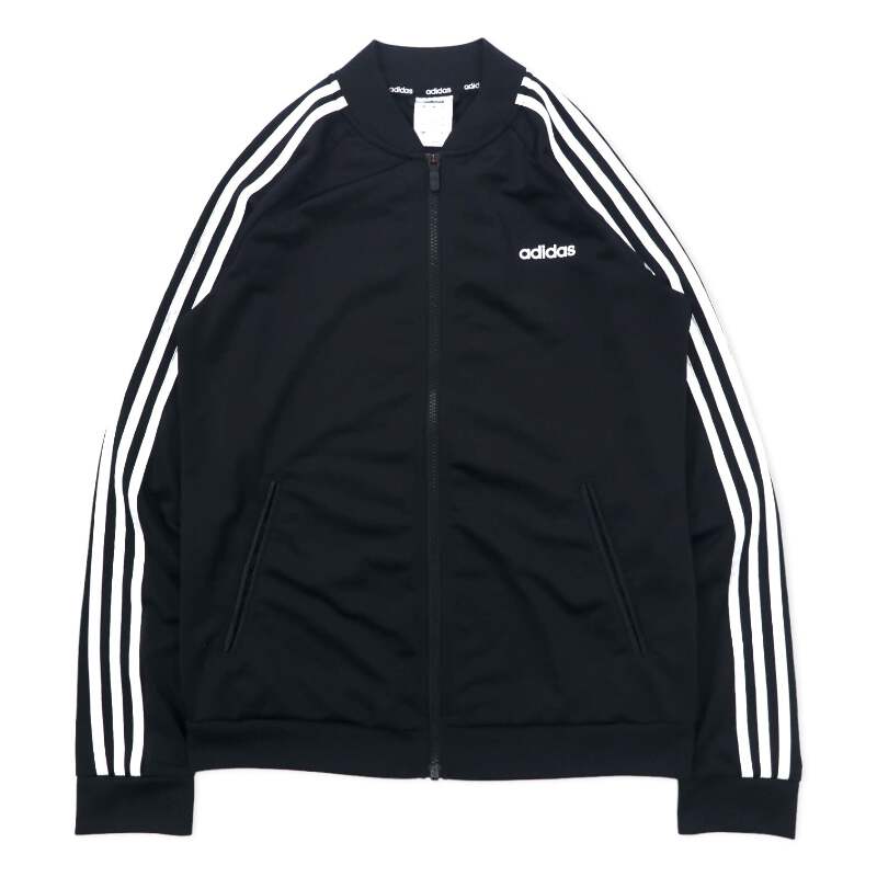 トップス adidas TRACK JKT adidas Track Jacket Jersey 2XOT Black Polyester 3 Striped