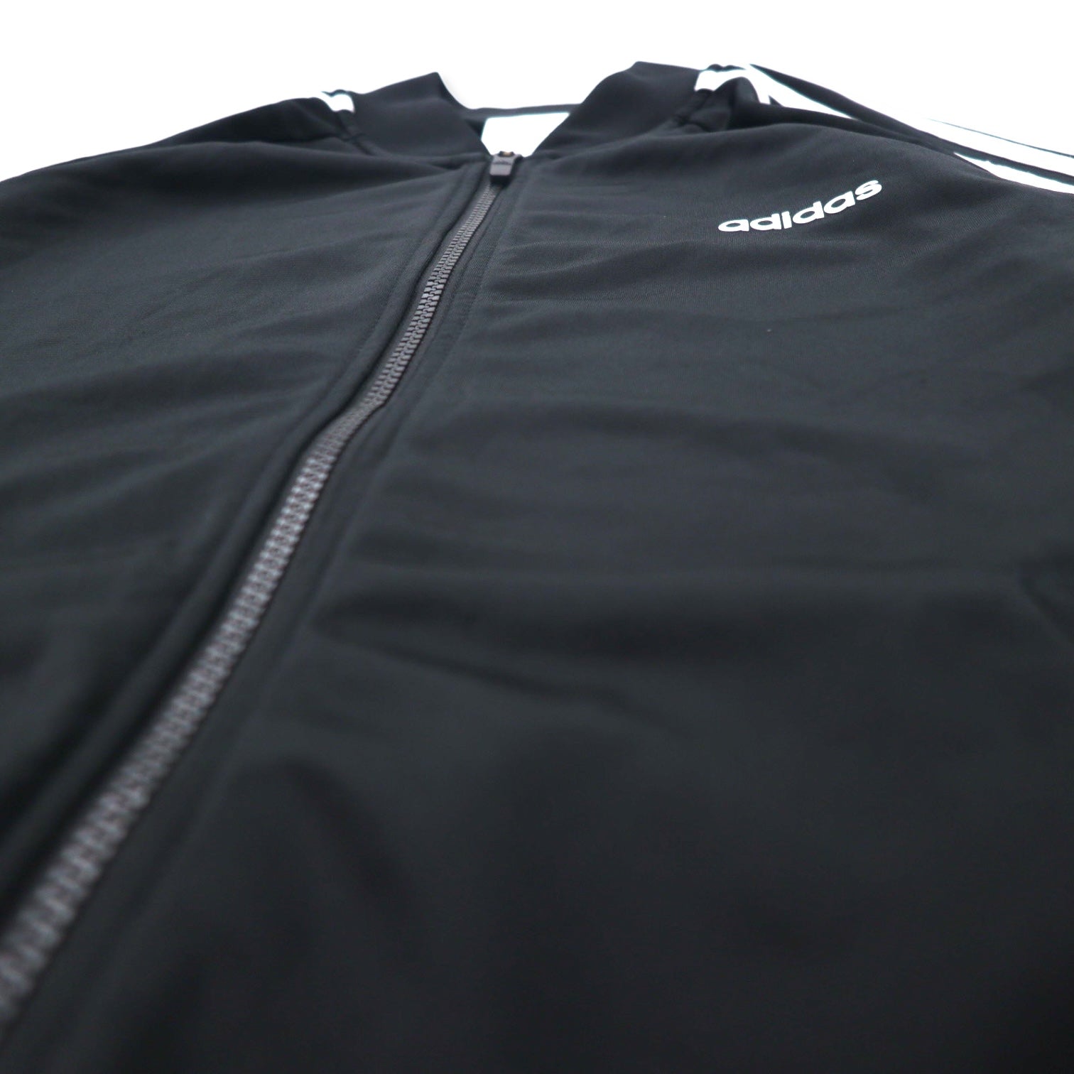 adidas Track Jacket Jersey 2XOT Black Polyester 3 Striped