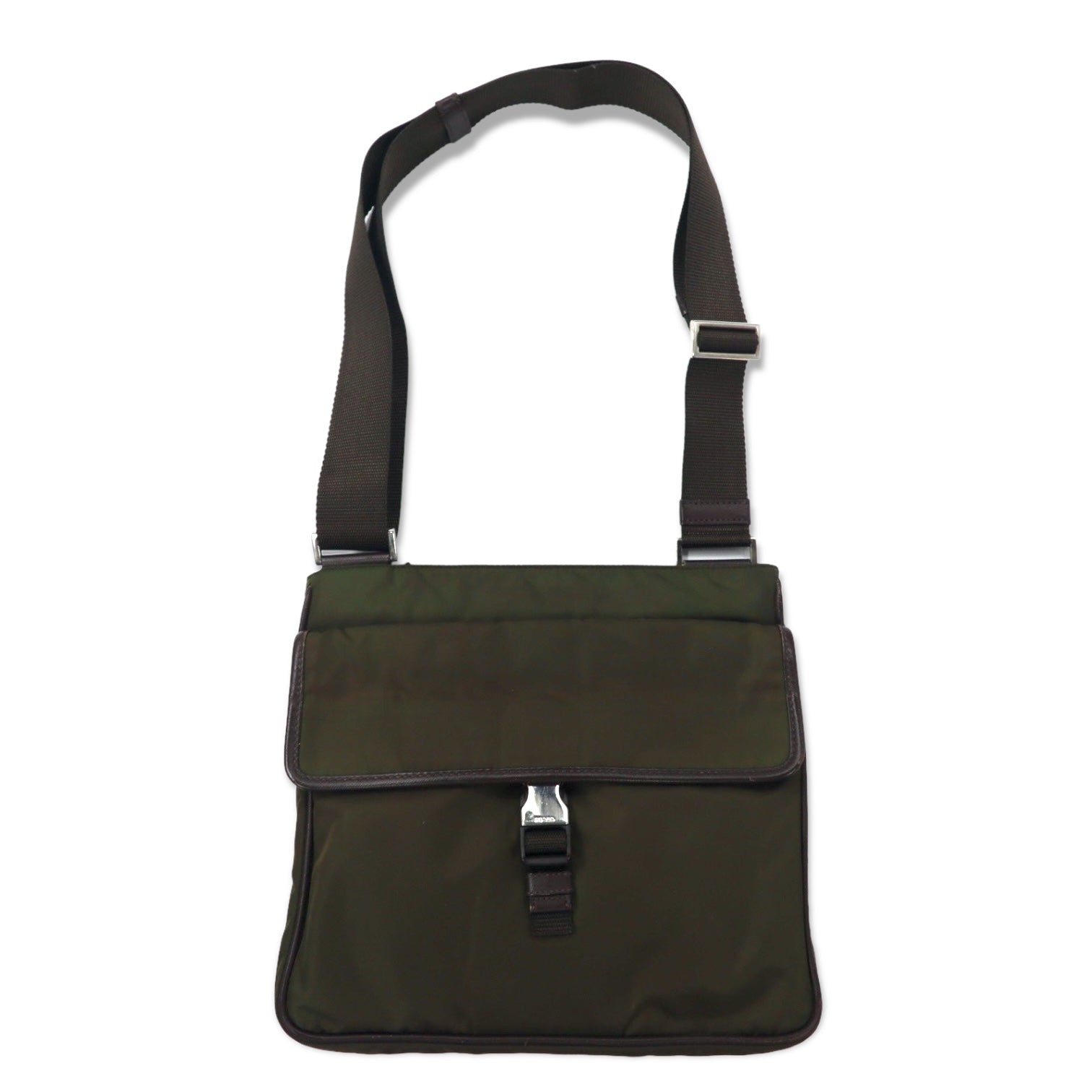 PRADA VELA SPORT ショルダーバッグ PRADA Crossbody Bag Shoulder Bag Khaki Nylon VELA SPORT Triangle
