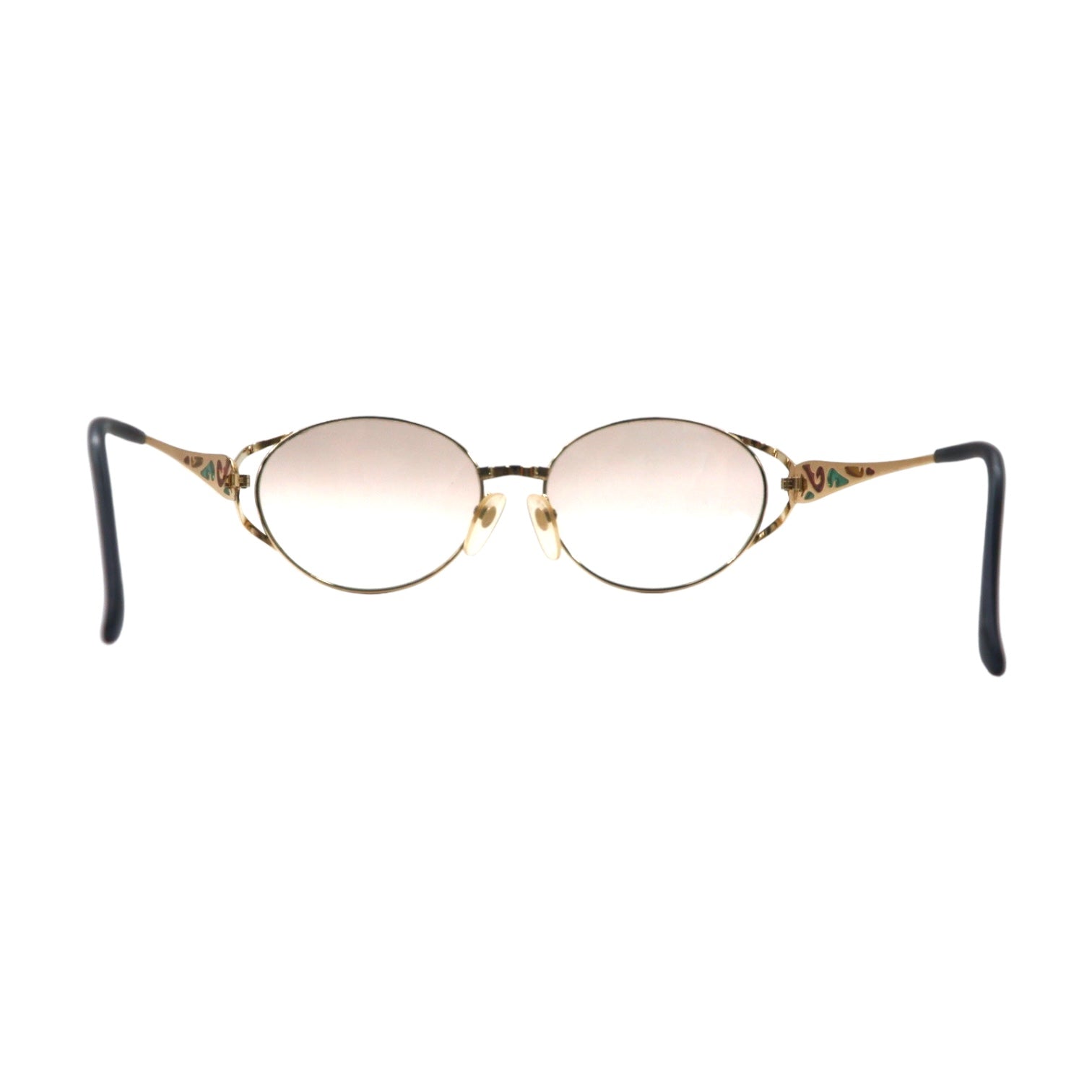 YVES SAINT LAURENT Vintage Sunglasses Gold Metal Collar Lens YSL