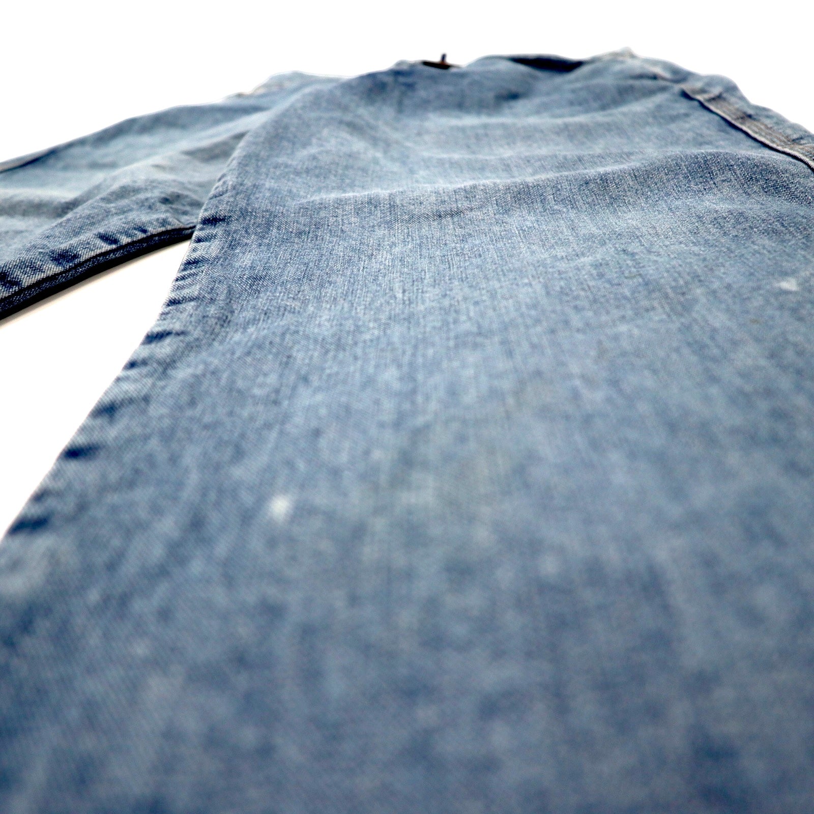 MARITHE FRANCOIS GIRBAUD Baggy Tapered Denim Pants S Blue Ice Wash