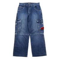 【BAON】Biconi Bijo Washing Wide Denim Cargo Pants HOBO DNM 90's Baggy Wide Denim Cargo Pants 86 Blue Cotton | eBay