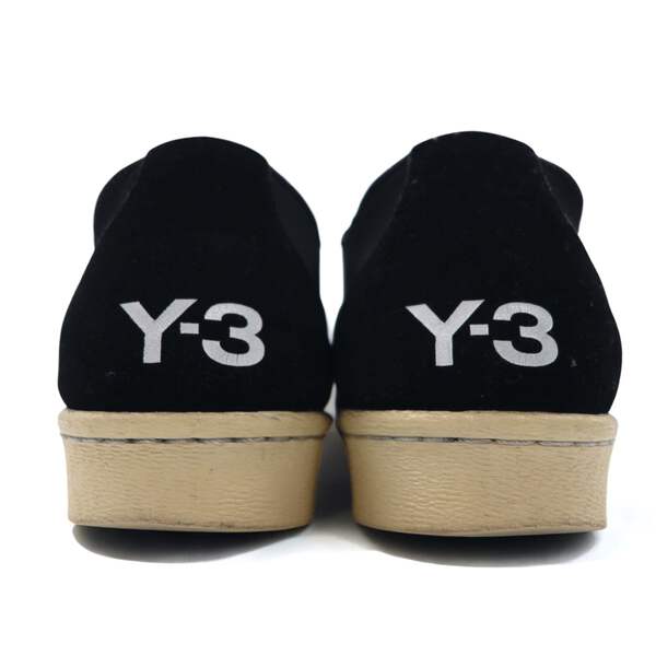 関税送料込【Y-3】ロゴ ブラックスニーカー Y-3 (adidas × YOHJI YAMAMOTO) SUPER ZIP Sneakers US8.5 Black