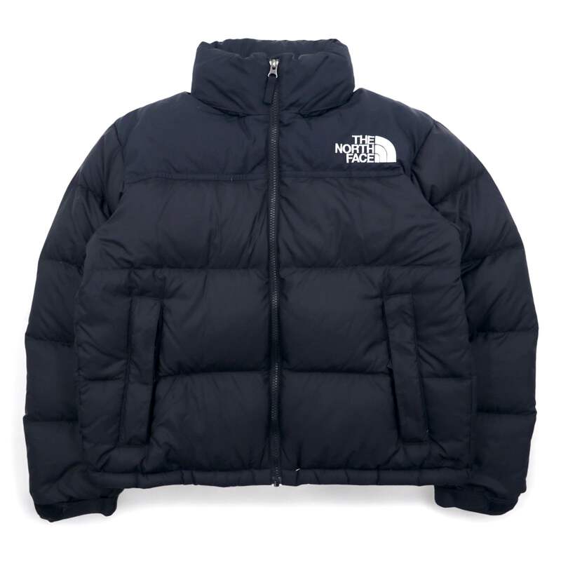 THE NORTH FACE Short Nuptse Jacket Puffer Jacket M Black Nylon
